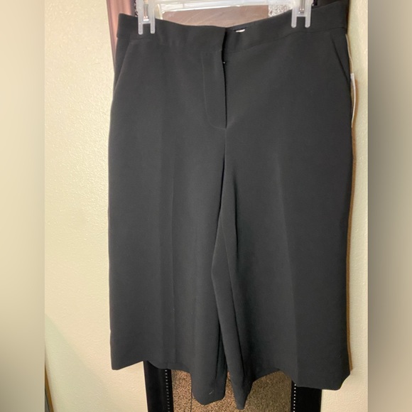 Michael Kors Women's Check Cropped Wear to Work Pants Gray Size Large